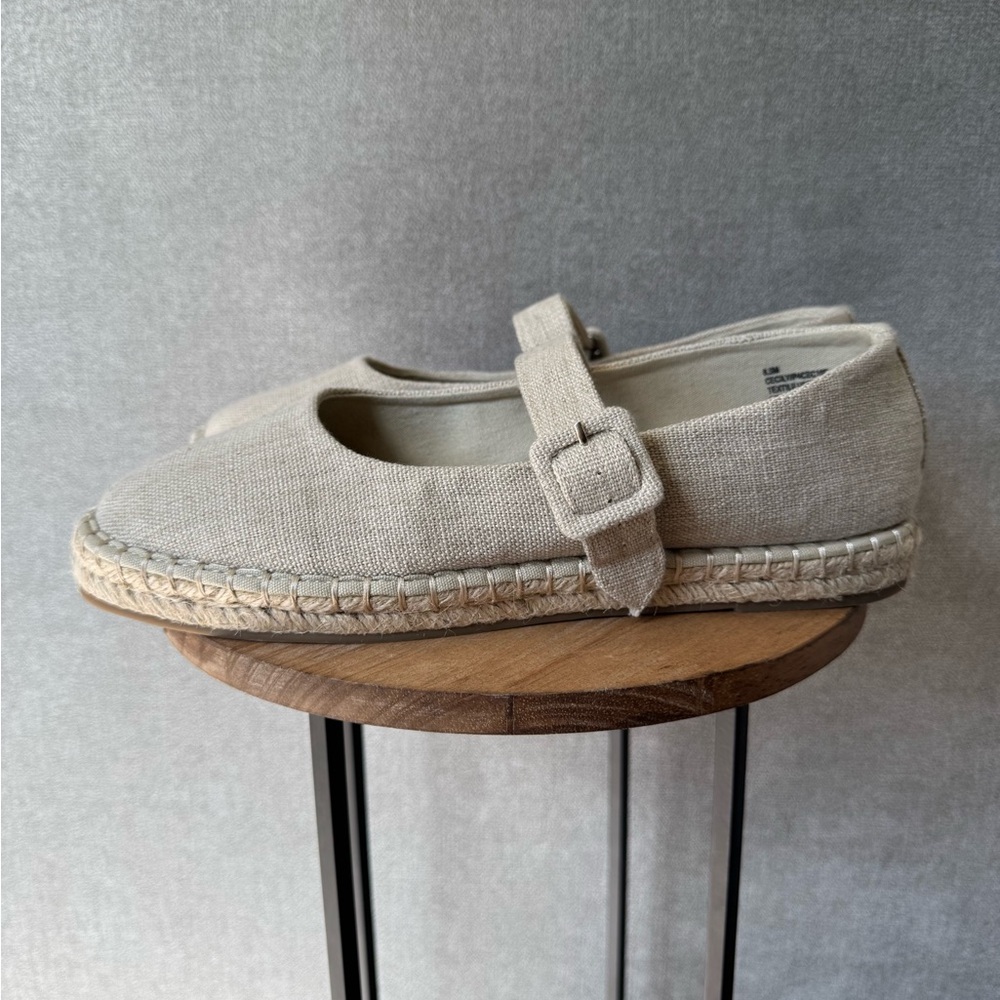Women's Cream Espadrille Flats